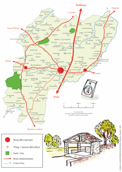 Saint pardoux carte des villages